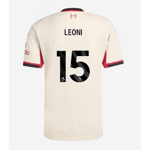 Stroje piłkarskie Liverpool Giovanni Leoni #15 Koszulka Wyjazdowej 2025-26 Krótki Rękaw
